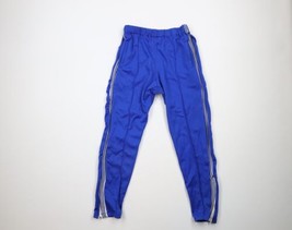 Vtg 70s Streetwear Boys Size Small Distressed Striped Knit Sweatpants Bl... - $34.60