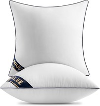 Set Of 2 Throw Pillows, 18 Inch Premium Down Alternative Pillow, Set Of 2). - $29.92