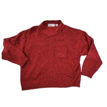 Vintage 90s The American Line by Stefano Mock Sweater Pullover Red Sz 42... - £13.66 GBP