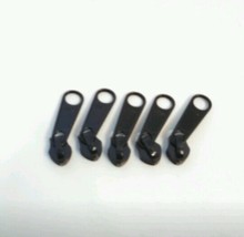 5  YKK black tooth zipper pulls #5 USA sports camping bags sewing sliders - $6.58