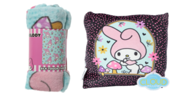 Hello Kitty My Melody Sanrio Pillow Silk Touch Throw Bundle Blanket Friends New - £23.38 GBP