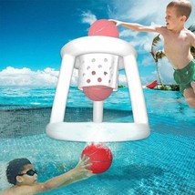 Pool Toys Dive Toys Inflatable Basketball Hoop Filled with Water Ball Underwater - $11.40