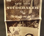 New 1951 Studebaker The Thrifty One for &#39;51 Sales Brochure Champion Comm... - $67.49