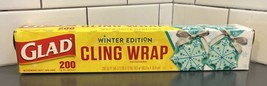 Glad Winter Edition Cling Wrap GREEN Plastic Food Wrap 1 Open Box See Pics - £11.79 GBP
