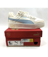 Puma Carina Women&#39;s Size 8 Street Suede Sneaker Shoe Off White Sky Blue ... - $1,160.64 MXN
