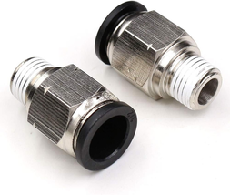 CEKER 1/4 Push to Connect Fittings,1/2 Inch Od Tube to 1/4&quot; NPT Male Thread Air  - £20.33 GBP
