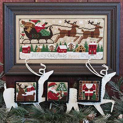 Christmas Eve BK158 REPRINT cross stitch chart Prairie Schooler - $10.80