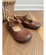Livie &amp; Luca Girl’s Briar Scalloped Brown Leather Shoes 1 Youth - $31.96 CAD