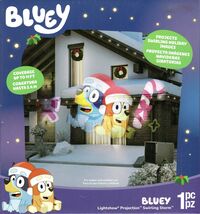 BLUEY 1013 882 034 LIGHTSHOW PROJECTION SWIRLING STORM BLUEY BINGO XMAS ... - $42.98