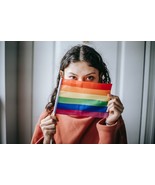 Rainbow Pride Flag 4x6 Inch 4&quot; x 6&quot; Hand Flag On Stick LGBTQ LGBTQIA+ - $3.99