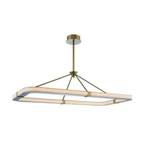 Kalco Lavo 48&quot; LED Island Light 509961WB in Winter Brass Finish - £1,598.71 GBP