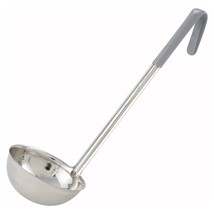 Winco Stainless Steel Ladle with Gray Handle, 12-Ounce - £18.37 GBP