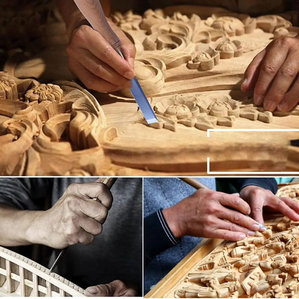 12pcs/set Professional Manual  Carving Hand Chisel Tool Set Carpenters w... - $5,296.85 MXN