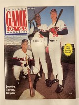 Cleveland Indians Game Face 1988 Official Magazine/ Score Book W/Joe Carter - £5.82 GBP