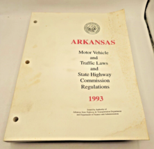 VTG 1993 Arkansas Motor Vehicle &amp; Traffic Laws manual state highway commission - £9.41 GBP