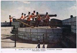 Postcard Traverse Right Gun Salute At Old Fort Henry Kingston Ontario - $1.44