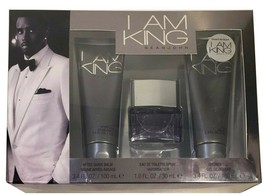 3 Piece Sean John I AM KING 1.0 oz EDT After Shave Balm Shower Gel gift ... - $21.98