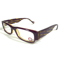 Etnia RECIFE col.PUYW Eyeglasses Frames Purple Yellow Rectangular 49-16-140 - £89.54 GBP