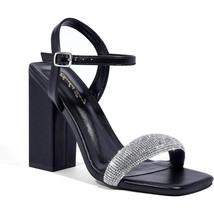 Elisabet Tang women&#39;s rhinestone ankle strap block heels size 11 - $640.76 MXN