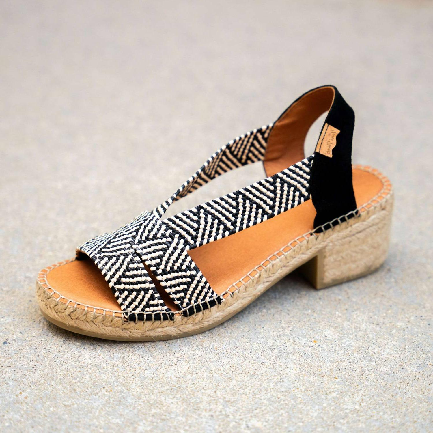 Toni Pons Women&#39;s Dalyn Sandal Black Print - $103.00