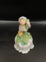 Avon 1983 Shamrock "Good Luck" Porcelain BELL-Elf Fairy Leprechaun Irish Boy - $5.28