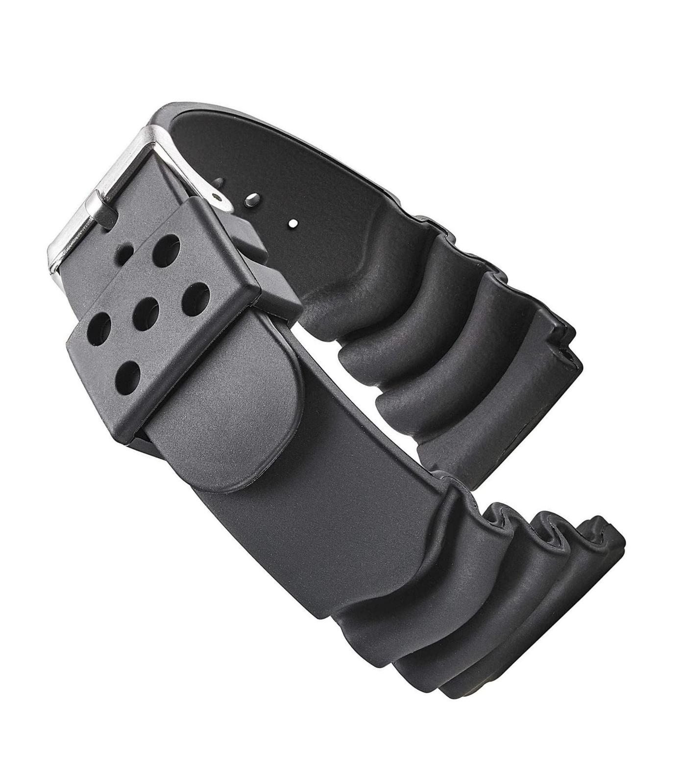 Heavy Duty Black Rubber Watch Band for Diver Watches - $58.65