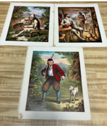 Illustrated Robinson Crusoe old book pages vintage art book prints - $362.83 MXN