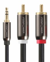 3.5mm to RCA Cable 10FT RCA Audio Cable 24K Gold Plated Male to Male Ste... - £22.06 GBP
