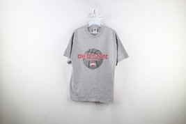 Vintage Mens Size Large Spell Out Ohio State University Basketball T-Shirt Gray - £23.33 GBP