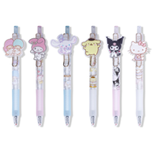 Hello Kitty &amp; Friends Gel Pen Set w/Charms - Rubber Grip - 0.5mm - Kawai... - $13.99