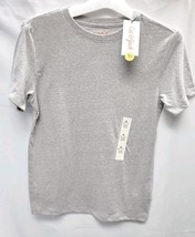 Boys' Medium (8/10) Heathered Light Gray Short Sleeve Soft Cotton Tee Cat&Jack  image 2
