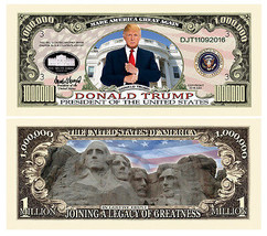 Donald Trump Legacy Collectible 10 Pack Presidential Novelty 1 Million Dollars - £7.46 GBP