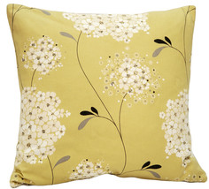 Vintage Bloom Green 22x22 Throw Pillow, Complete with Pillow Insert - £41.92 GBP