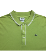 Lacoste Slim Fit Polo Shirt Mens 3XL 8 Green Accent Trim Preppy Crocodile - $505.41 MXN