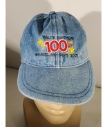Walt Disney 100th Birthday Sept 2001 Denim Mickey Mouse Town Strapback H... - $168.10 MXN
