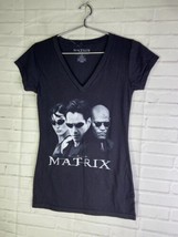 The Matrix Neo Trinity Morpheus Logo Short Sleeve T-Shirt Womens Juniors Size M - $13.86