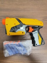Nerf Dart Tag Sharp Shot Single Blaster Toy Gun Hasbro Yellow Side Arm Pistol - $17.99