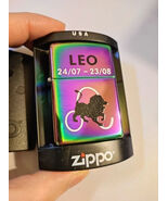 2005 Leo Astrological Spectrum Finish Zippo Lighter Choice Of Inserts - $53.30 CAD