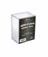 10 BCW 2-Piece Slider Boxes. Holds 100 Standard Sized Cards. - $54.95 CAD
