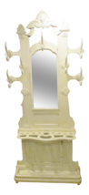 19th C. Victorian Renaissance Mahogany Hall Tree Stand Mirror Umbrella H... - $396.00