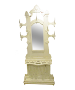 19th C. Victorian Renaissance Mahogany Hall Tree Stand Mirror Umbrella H... - $552.18 CAD