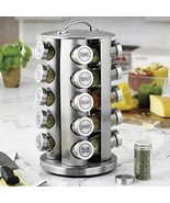 Kamenstein 20 Jar Revolving Stainless Steel Spice Rack - $58.98 CAD