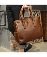 Messenger Bag Vintage PU Leather Satchel Crossbody Shoulder Bag Handbag Bookbag - $45.99