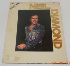 Neil Diamond 1987 Headed For the Future Tour Concert Program Souvenir Bo... - $69.25