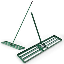 30/36/42 x 10 Inch Lawn Leveling Rake with Ergonomic Handle-36 inches - Color:  - £84.25 GBP