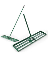 30/36/42 x 10 Inch Lawn Leveling Rake with Ergonomic Handle-36 inches - ... - £83.63 GBP