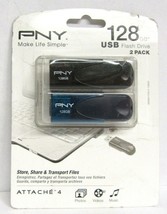PNY - Attache 128GB USB 2.0 Flash Drive - Black - £38.06 GBP