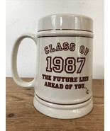 Vtg Class 1987 Future Lies Ahead Of You Don’t Blow It Graduation Mug Bee... - £21.10 GBP