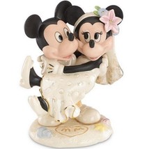 Lenox Disney Minnie&#39;s Dream Beach Wedding Figurine Cake Topper Mickey Mouse NEW - £294.25 GBP