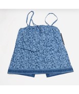 Deranged Woman's Blue Floral Crop Top, Small - NWT - $25.74